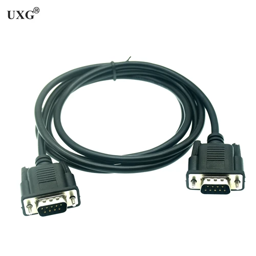 Imagen 2 del producto DB9 macho a macho hembra serie DB9 RS232 Cable de datos de 9 pines Cable serie convertidor de PC conector de extensión Cable corto 5m 10m