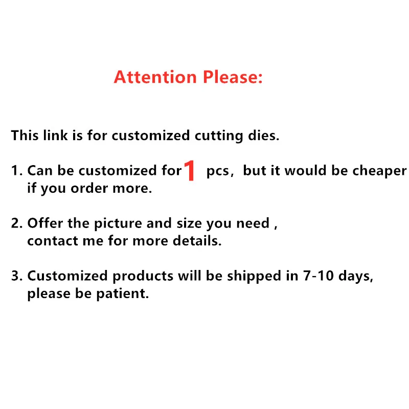 

Link for Customized Cutting Dies