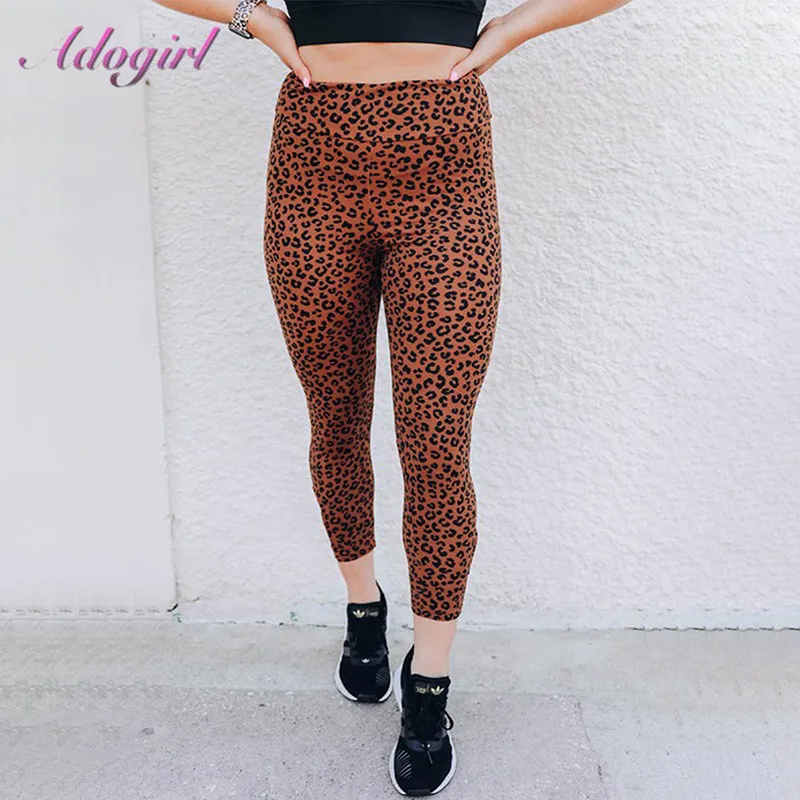 

Women Sportwear Leggings Casual Leopard Print High Waist Stretch Jogger Yoga Pants Outfit Joggers Sweatpants Streetwear Trousers