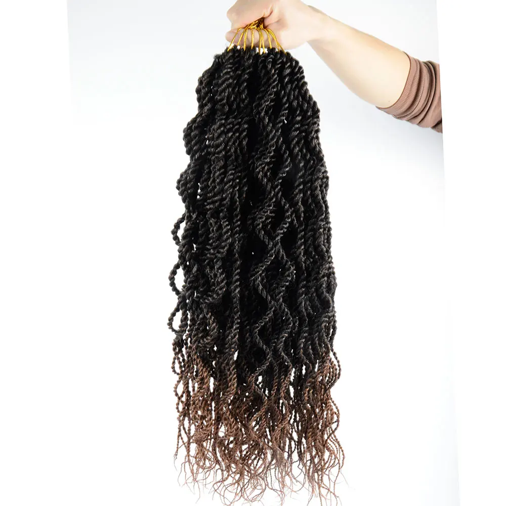 wavy crochet braids senegalese twists 18 inch ombre senegalese twist crochet hair curly ends