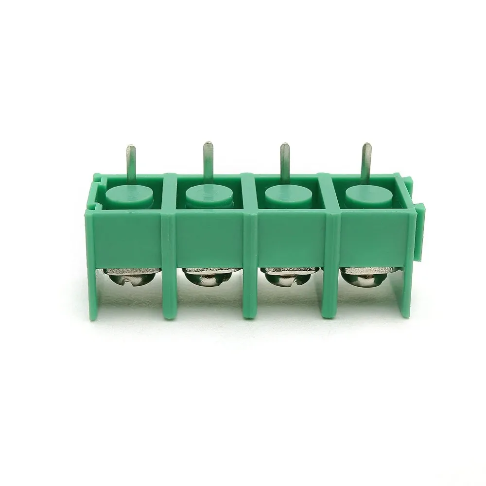 100 Stück KF8500/KF7620 8,5/7,62 mm Rastermaß Stecker Leiterplatten-Schraubklemmenblock-Anschluss 2-polig / 3-polig / 4-polig grün schwarz 10 A 300 V – Detail 5