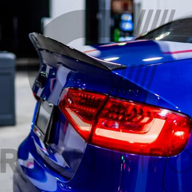 

For Audi A4 B8 B8.5 Car Decoration High Quality Carbon Fiber Rear Trunk Spoiler 2009 - 2016 HK Style
