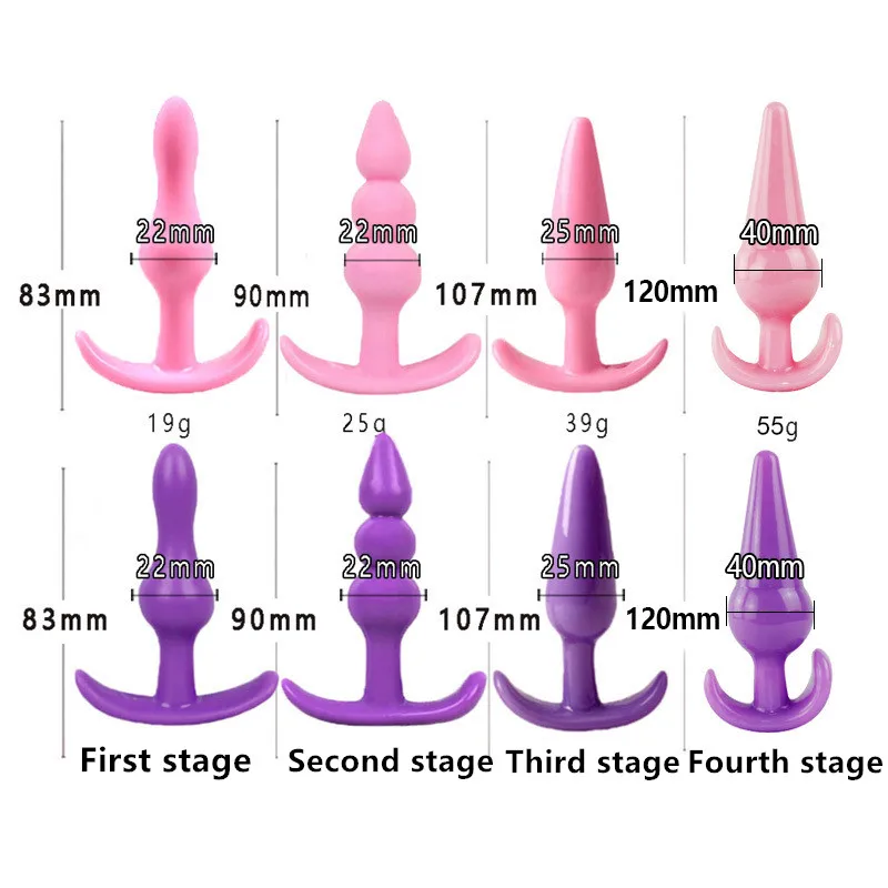 Silicone Butt Plug Anal Plug Soft Erotic Anal Dildo Sex Toys for Woman Men Gay Buttplug dildo for analAdult Sex Products Shop