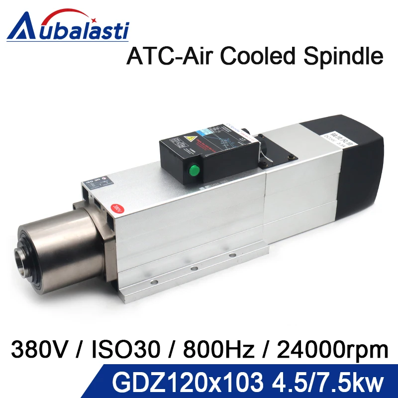 CNC ATC Spindle Motor 4.5kw 7.5kw Automatic Tool Change spindle Air Cooled Spindle 380V Spindle iso30 for CNC Wood Machine tools