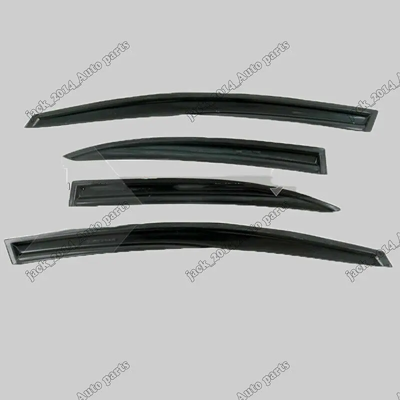 Real Carbon Fiber Door Window Visor Glossy Kits For 2006 2007 2008 2009 2010 2011 Honda Civic Sedan