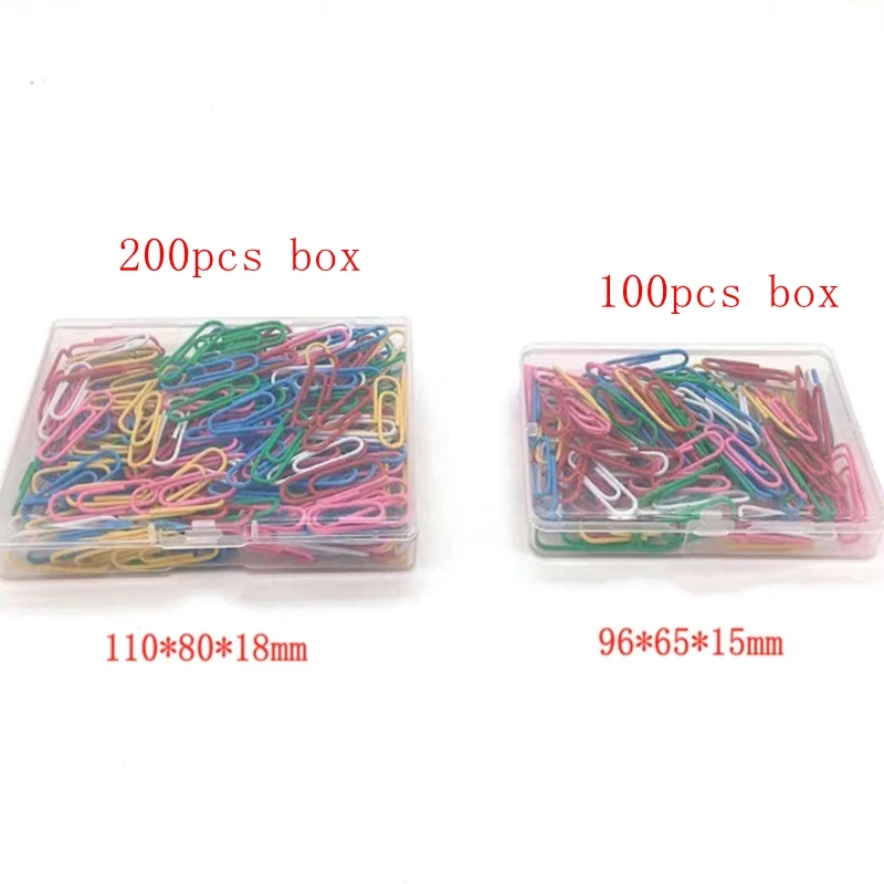 

200pcs/box=1set 28mm Colorful Metal Binder Clip Paper Clip Office Stationery Binding Supplies Office Shool Marking Clips