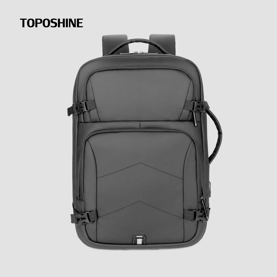 

Toposhine 15.6 Inch Business Men Backpacks High Quality Male Travel Laptop Bag Men's Schoolbag Solid Bags for Men Nice Rucksack