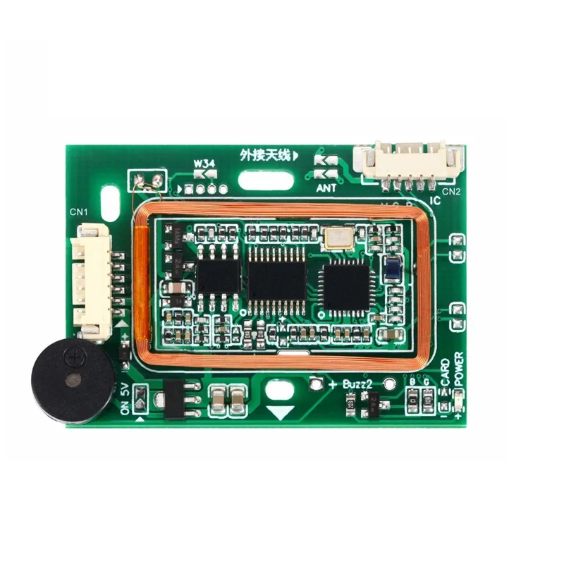 Embedded Mini โมดูลเครื่องอ่านบัตร Rfid 125Khz 13.56Mhz สำหรับระบบ TTL ทองคำขาว Wiegand