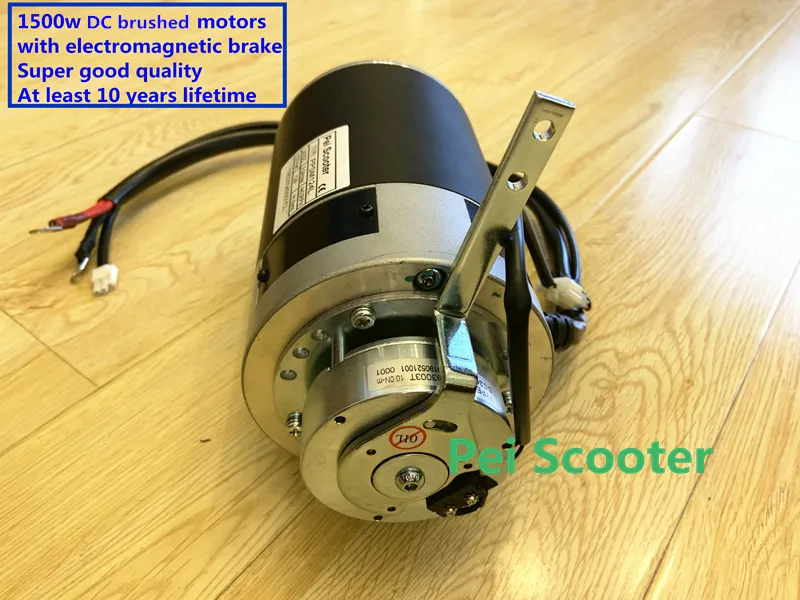 

Super good 1500w brushed mobility scooter transaxle motor strong power with electromagnetic brake Differential motor PPSM124WL