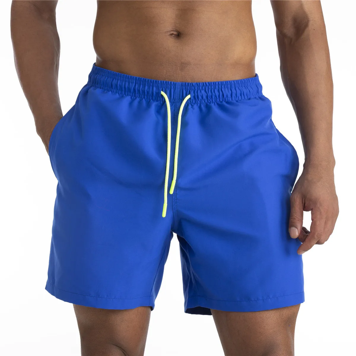 New 2024 Summer Fashion Men Running Shorts Jogging Gym Fitness Training Quick Dry Beach Short Pants Male Sports Workout Bottoms