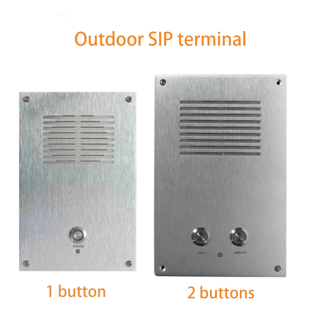 

SIP PA system outdoor waterproof network terminal with built-in microphone and 2*15w amplifier for public address system