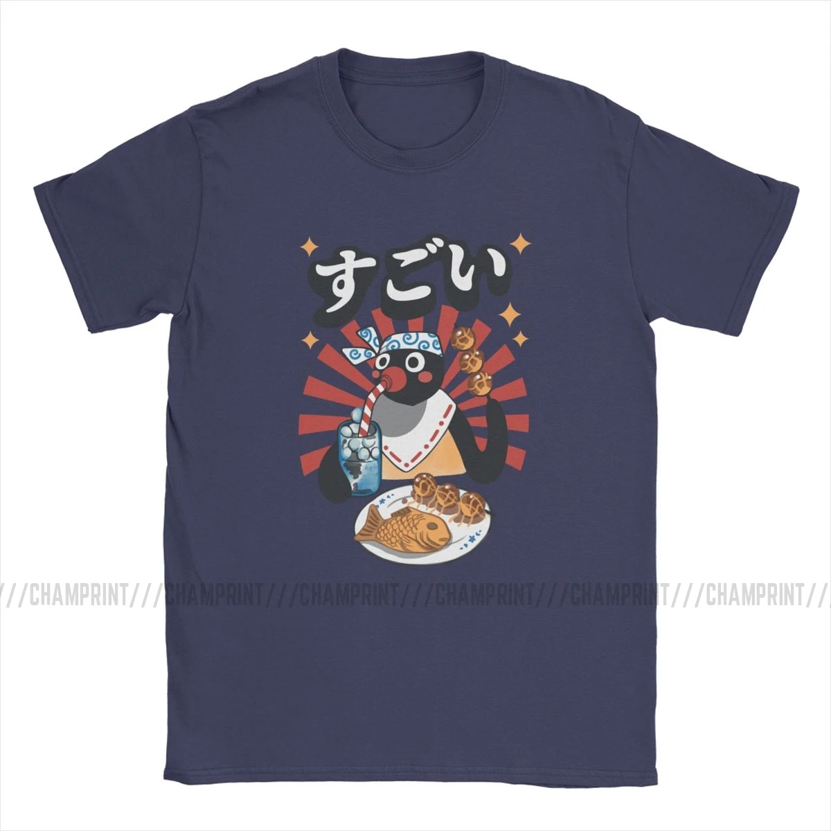 Matsuri Pengin T Shirts Men Cotton Leisure T-Shirts Noot Pingu Penguin Meme Funny Cartoon Tee Shirt Short Sleeve Top Gift Idea