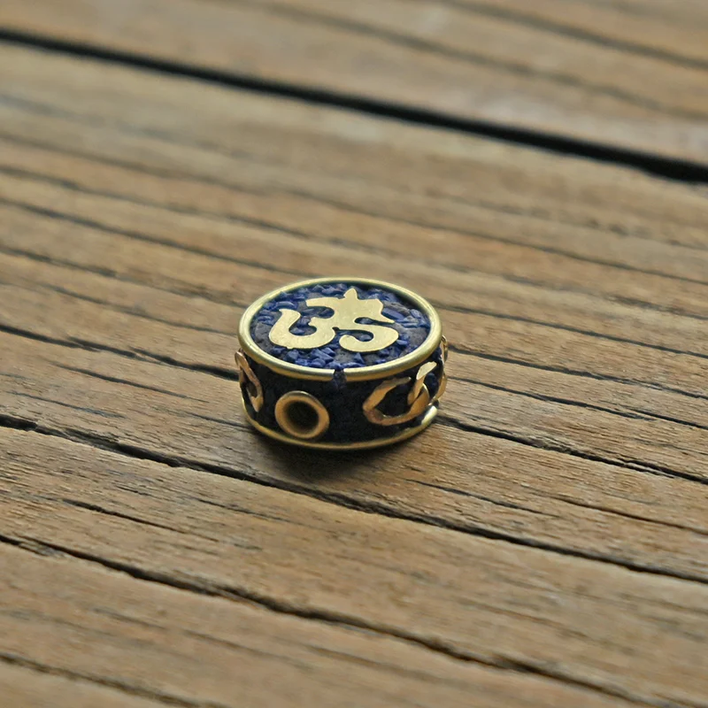 TZ-F05 Nepal Handmade Beads Tibetan Colorful Clay Round Beads Pendant Accessories Diy Beads for Jewelry Making