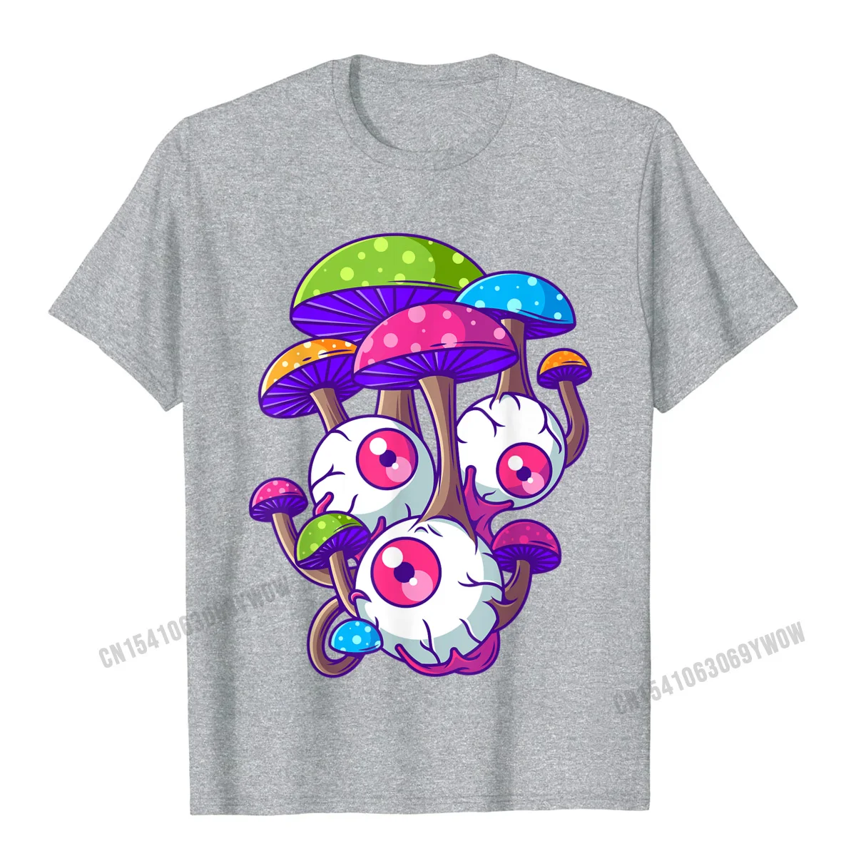 사이키델릭 버섯 히피 매직 곰팡이 Shrooms 트랜스 레이브 티셔츠 Camisas 남성 클래식 탑 셔츠, 남성 디자이너 티셔츠