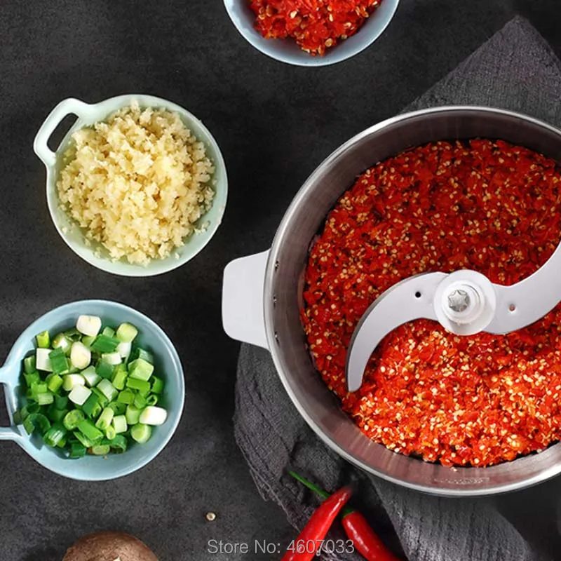 10L Commerciële Vleesmolen Roestvrij Staal Voedsel Crusher Grote Capaciteit Vulling Machine Mincer Keuken Chopper Voor Hotel Thuis