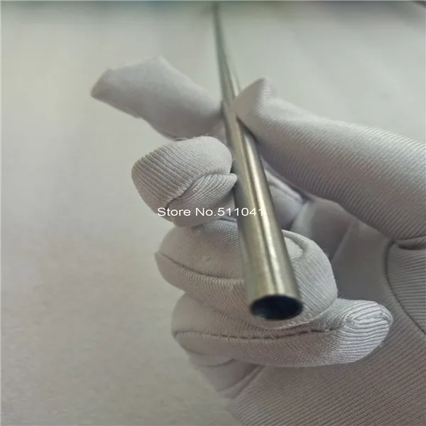 Tubo al tantalio OD5.5mm (0.216 pollici) ID3 mm (0.118 pollici) lunghezza 250mm(10 pollici),10 pezzi spedizione gratuita