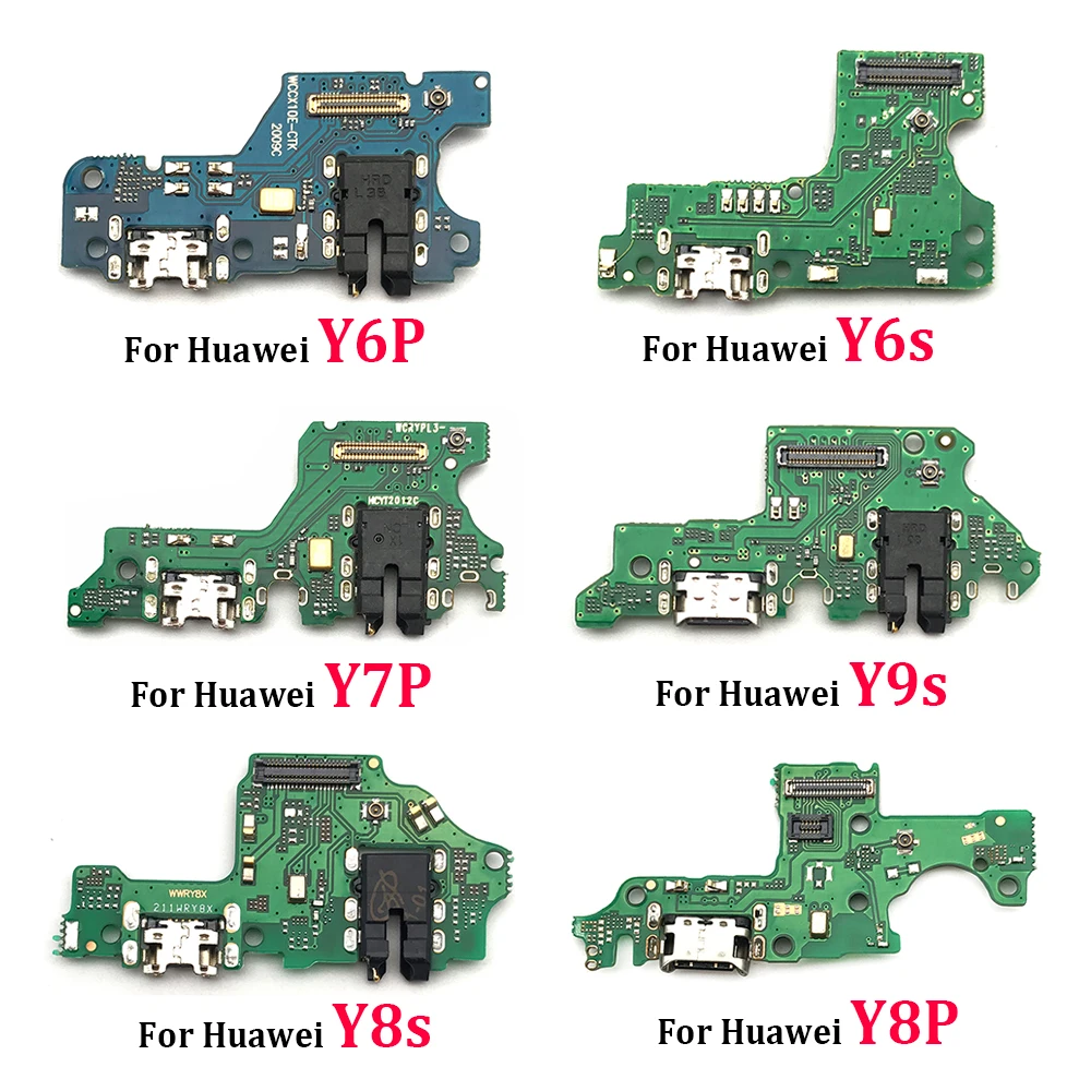 USB Charger Charging Port Board Flex Cable Connector For Huawei Y9S Y6P Y8S Y8P Y7P Y6S P40 Lite E 5G Y5 Y6  Y9 Prime 2018 2019