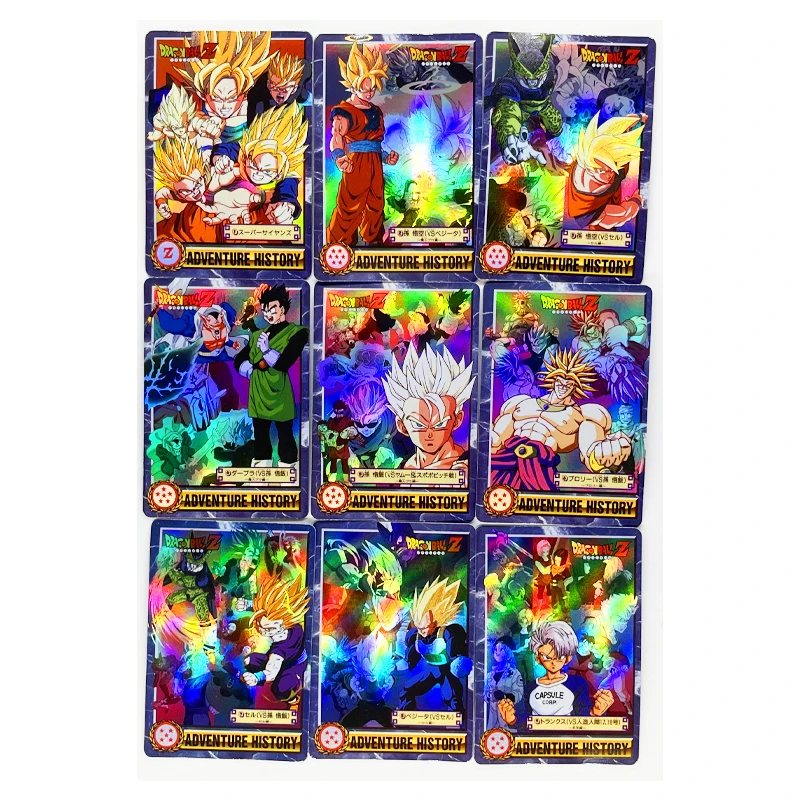 9pcs/set Dragon Ball Z GT Super Saiyan Heroes Battle Card Ultra Instinct Goku Vegeta Game Collection Cards