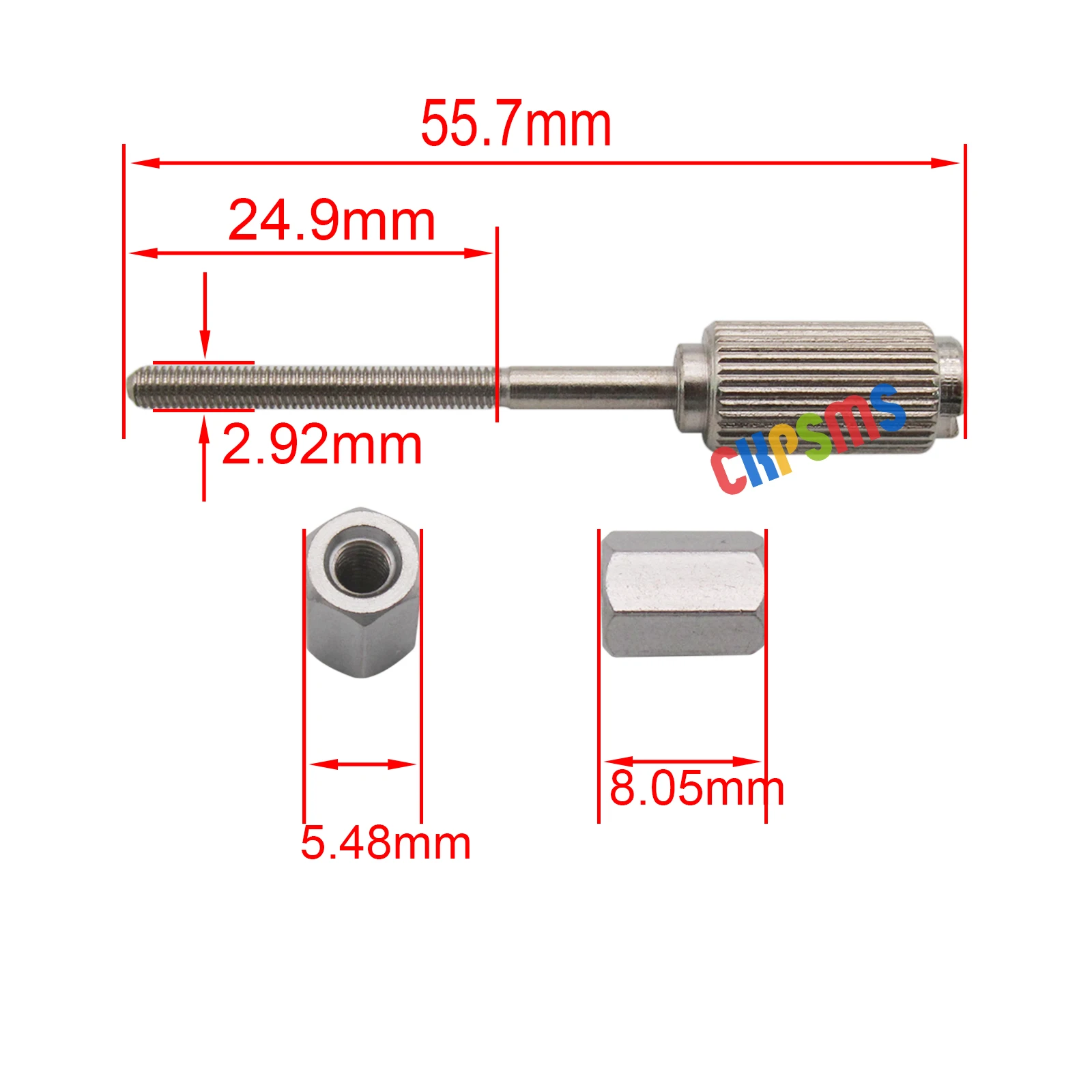 #XE4590001 Embroidery Hoop Metal Long Adjusting Screws FOR Many Brother BabyLock Hoops