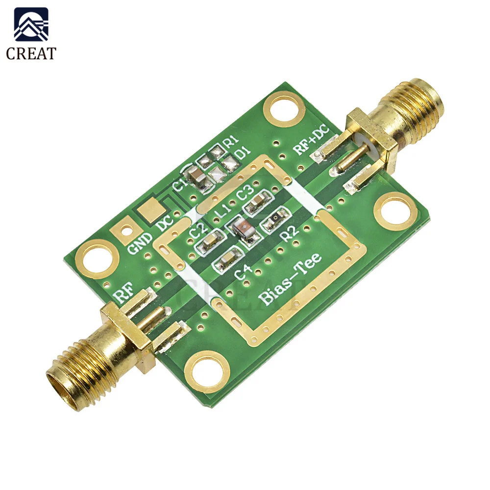 Bias Tee Wide Band Frequency Amplifier Amp Module 10MHz-6GHz RC DF Blocks For HAM Radio RTL SDR LNA Low Noise