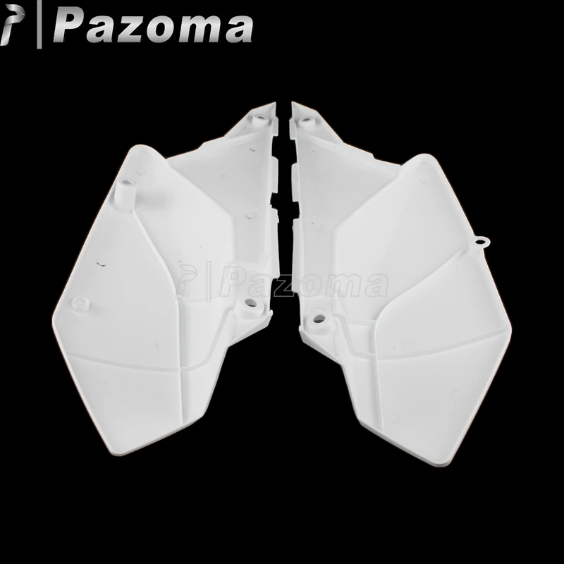 Motorcycle Off Road White Plastic Rear Side Cover Cowl Fairing Side Panel For Kawasaki KLX250/D-Tracker X 2008-2019 KLX250S/SF