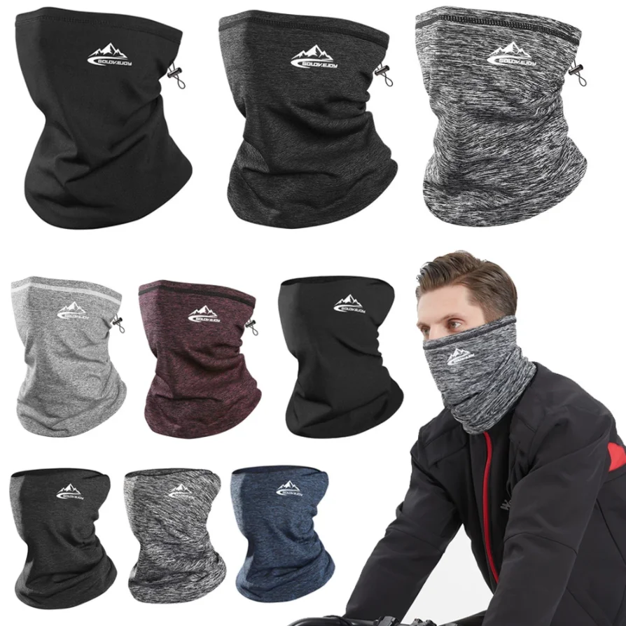 Jura outono e inverno ciclismo ao ar livre máscara quente auto-aquecimento esportes bandana colar à prova de vento mais veludo colarinho à prova de frio