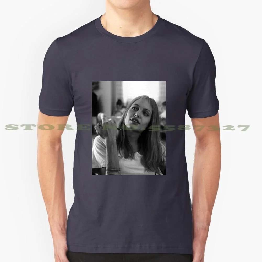 Lisa Rowe 100% Cotton T-Shirt Lisa Rowe Lisa Angelina Jolie Black And White Winona Ryder Brittany Murphy 1960S 1960 60S Mental