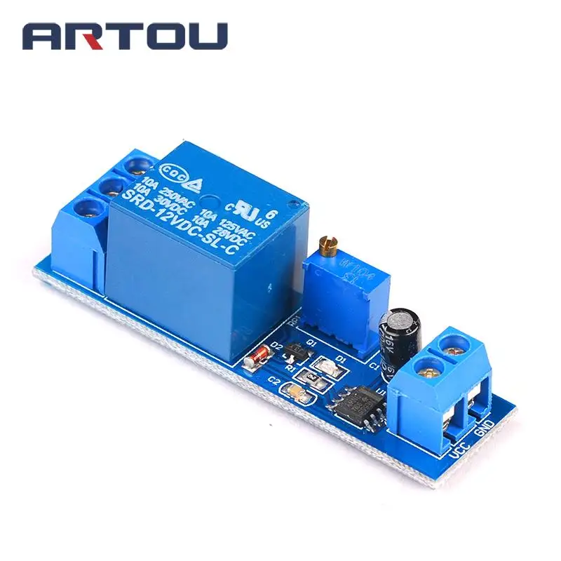 DC 5V 12V Time Delay Relay NE555 Time Relay Shield Timing Relay Timer Control Switch Car Relays Pulse Generation Duty Cycle