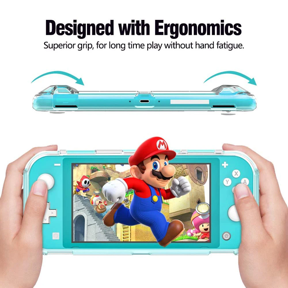 Protective Cover For NS Lite Soft Transparent TPU Case For Nintendo Switch Lite Console Anti-fall Shockproof Anti-fingerprint