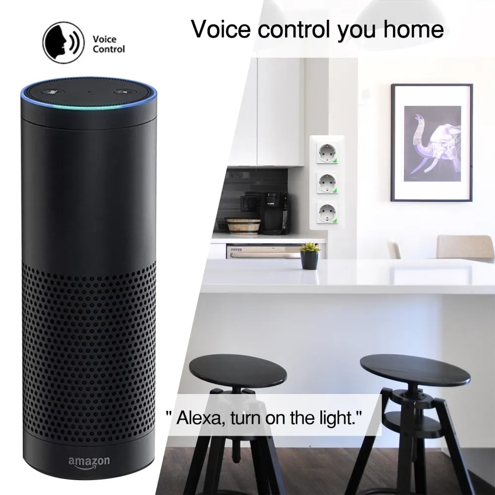 Zigbee 3.0 Zigbee 2mqtt Tuya Wall Single Double Triple EU Socket Programmable Work With Alexa /Google/ Yandex Alice /SmartThings