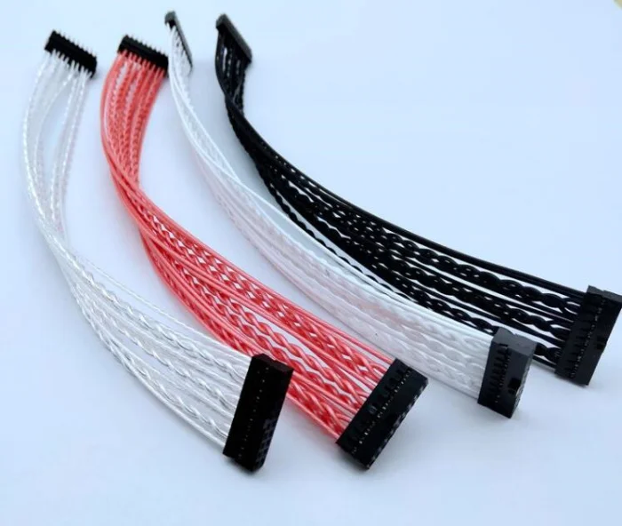 섀시 전면 패널 마더보드 연장 케이블, USB3.0 은도금 연장 케이블, 19 핀, 20 핀, 20cm