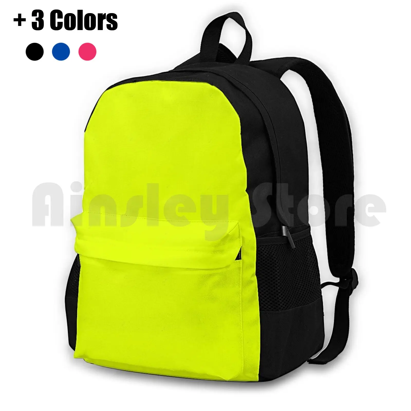 Beautiful Cushions / Plain Chartreuse Yellower Outdoor Hiking Backpack Riding Climbing Sports Bag Yellow Sunshine Sunflower