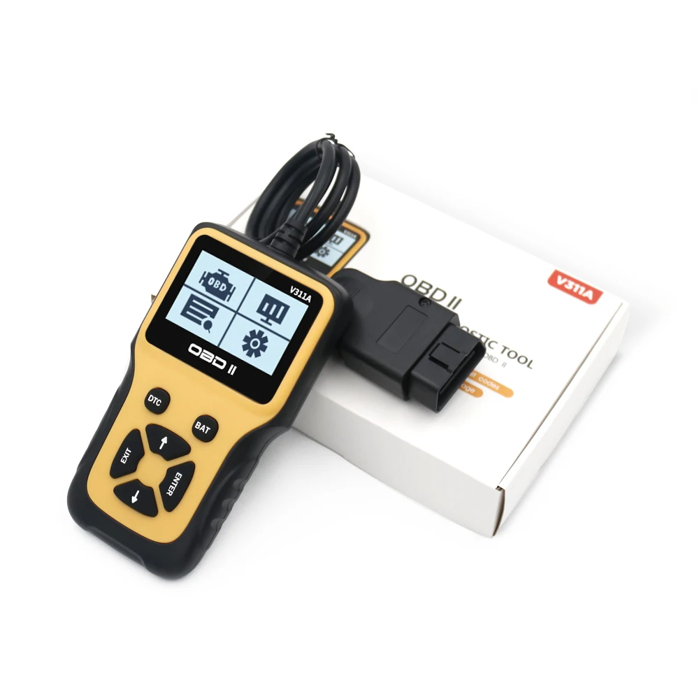 V311A  OBD Code Reader OBD2 Scanner Car Check Engine Fault Diagnostic Tool Automotive Scanner Multi Language Live Data Read VIN