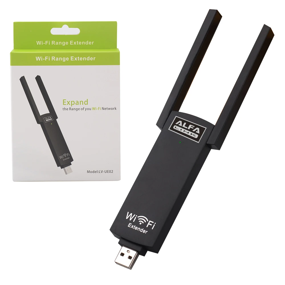 ALFA LINK Portable Wireless WiFi Range Extender for Smart TV Network Adapter Universal HDTV Port Repeater AP USB
