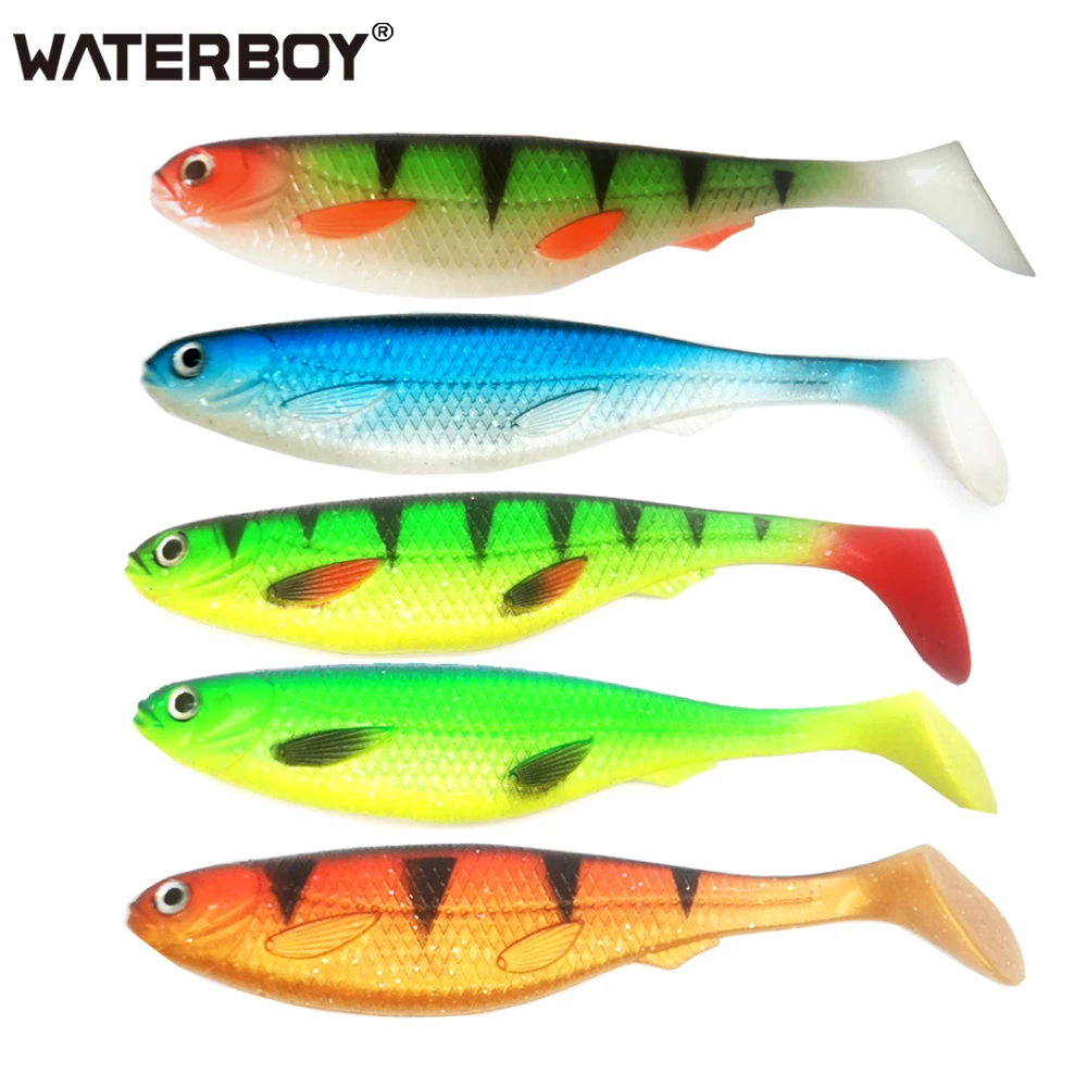 soft lure artificial bait big shads soft 12.5cm 13.7g 15cm 22g PVC material 20cm 55g T Tail Softbaitsfor sea bass perch zander