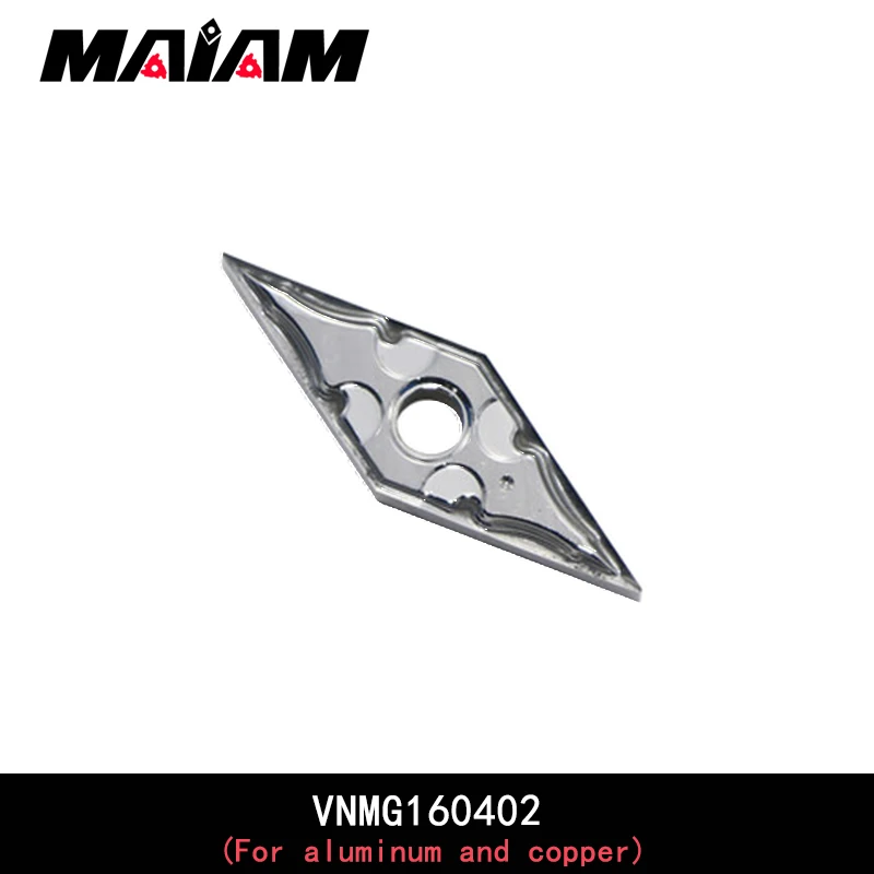 Imagem -02 - Inserção de Losango Vnmg 160402 Vnmg 160404 Vnmg 160408 Inserção Cnc de Fresagem de Alumínio e Cobre Lâmina Padrão ak 1604 02 04 08 Vnmg1604