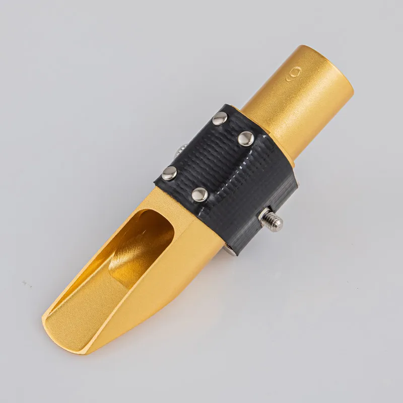 High Quality Professional Tenor Soprano Alto Saxophone Metal Mouthpiece Gold and Sliver Plated Pieces Accessories Size 56789