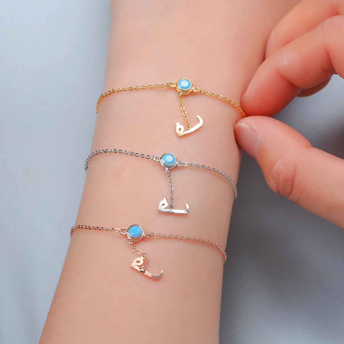 2021 كلاسيكي العربية الأبجدية إلكتروني تصميم سوار للنساء فتاة بسيطة 6 نمط سوار الذكية مجوهرات الإكسسوار للحزب