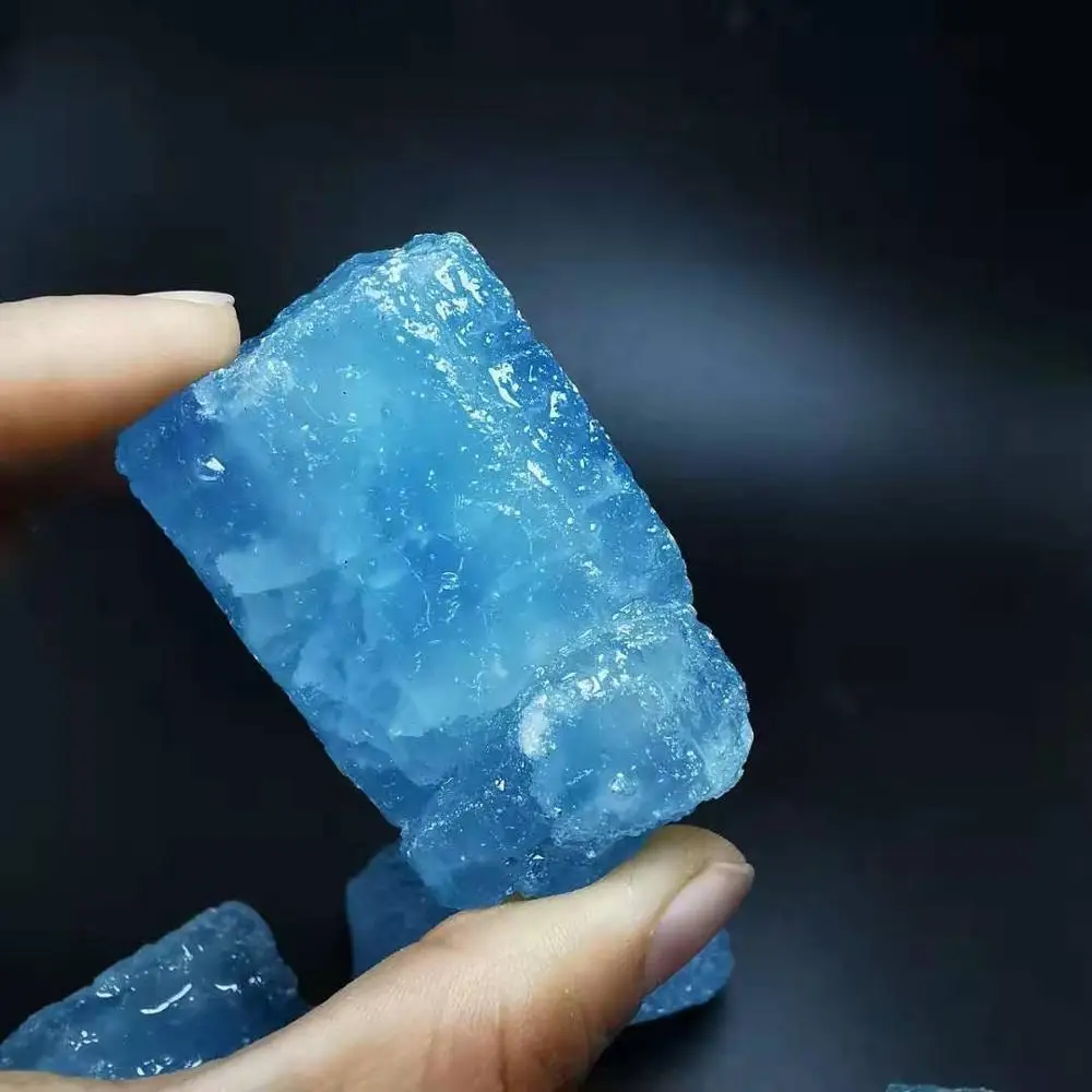 50-95g Natural Aquamarine Mineral Specime raw stone crystal reiki healing