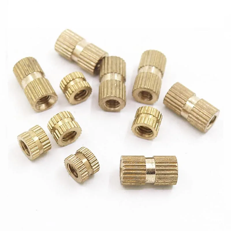 Picture 5: 2/50X Type B Solid Brass Copper Embedded Nutsert Single Pass Blind Hole Injection Molding Knurl Thread Insert Nut M2 M3M4M5M6M10