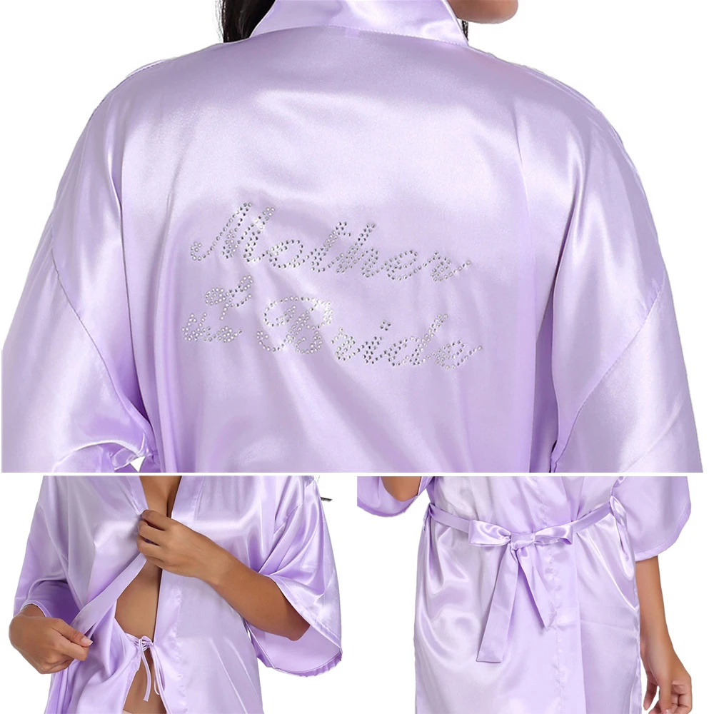 Batas De Seda Satinada Para Mujer, Albornoz De Boda, Vtido De Dama De