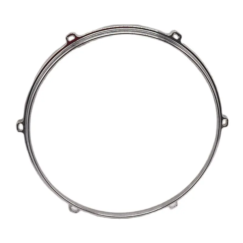 

Drum rim zie cast 12inch 6 hole snare up hoop drum hoop silver Zinc alloy for drum parts with small flaw