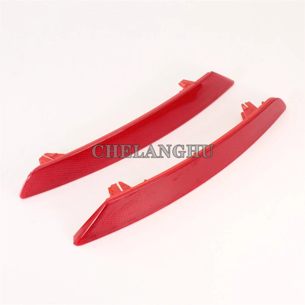 2pcs For Seat Ibiza 4 Door 2013 2014 2015 2016 2017 Car-styling Red Rear Bumper Reflector Tail Light Bars Brake Parking Warning