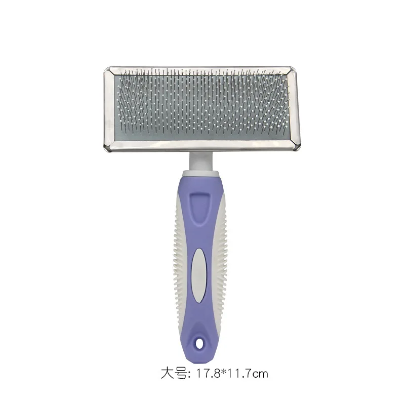 Dog Hair Comb Lu Mao Mao Combing Pet Combing Brush Stainless Steel Needle To Floating Comb Combing Brush Dog Supplies