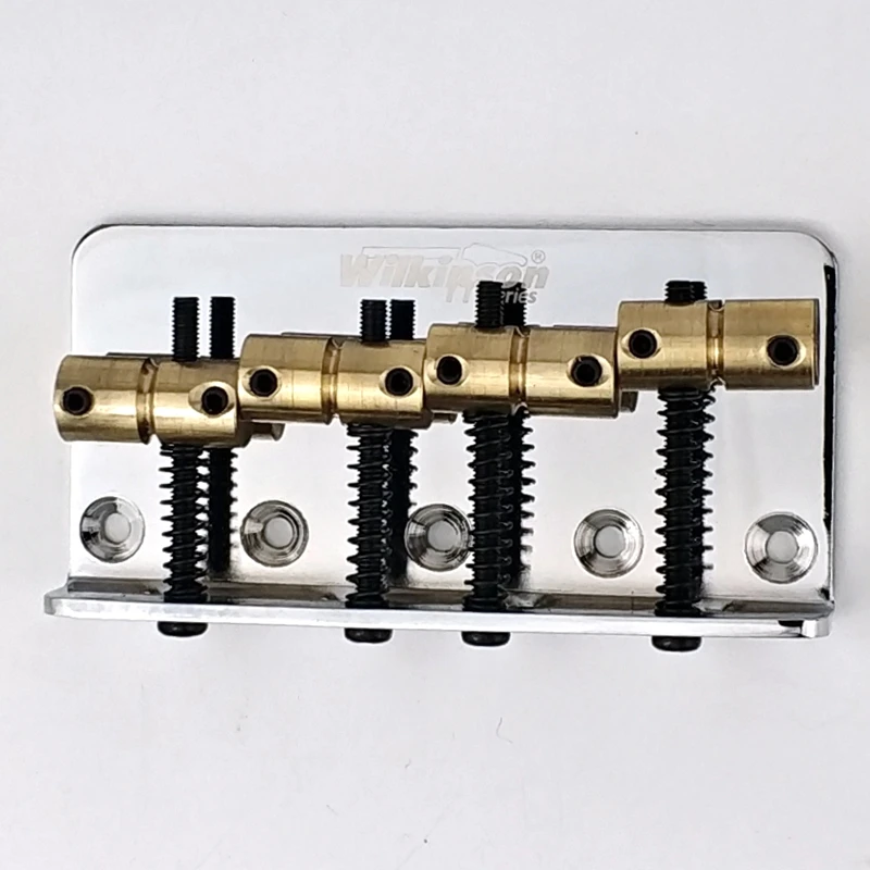 Wilkinson WOB41 WOB41T Precision Jazz Bass Chrome Silver  Four 4 Strings Electric Bass Bridge With Brass Saddles For