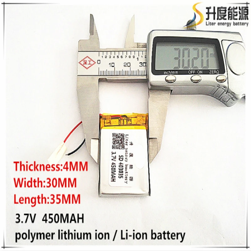 

5 шт. [SD] 3,7 В, 450 мАч, [403035] полимерный литий-ионный/литий-ионный аккумулятор для игрушек, POWER BANK, GPS, mp3, mp4, сотового телефона, динамика