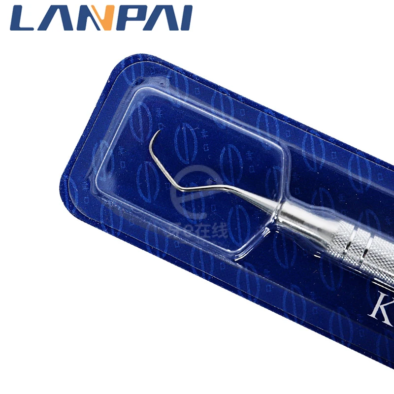 Lanpai 1pc Dental Instrument Stainless Steel Gracey Curette Periodontal Probe Perio Scalers Tool  Teeth Whitening