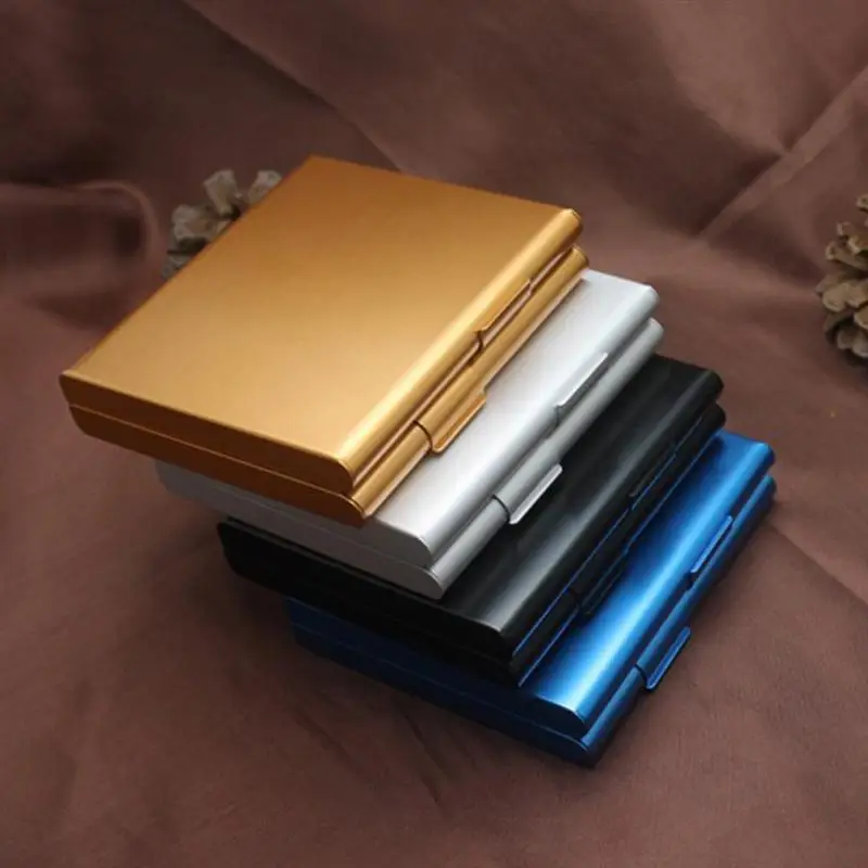 Cigarette Protective Cover Aluminium Box Aluminium Box Case Protective Cover Holder Metal Storage Box Pocket Luxury Designer E