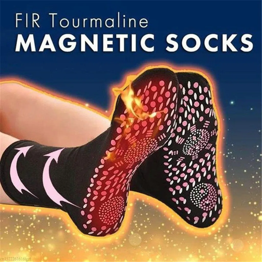 Unisex Winter Warm Self-Heating Health Socks Pain Relief Outdoor Anti-Cold Therapy Magnetic Thermal Stockings calcetines termico