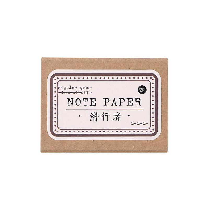 Almohadillas de escritura de notas de papel Kraft Vintage para álbum de recortes, etiquetas de papel para álbum de recortes, diario, cuaderno de álbum, 45 unids/lote por paquete